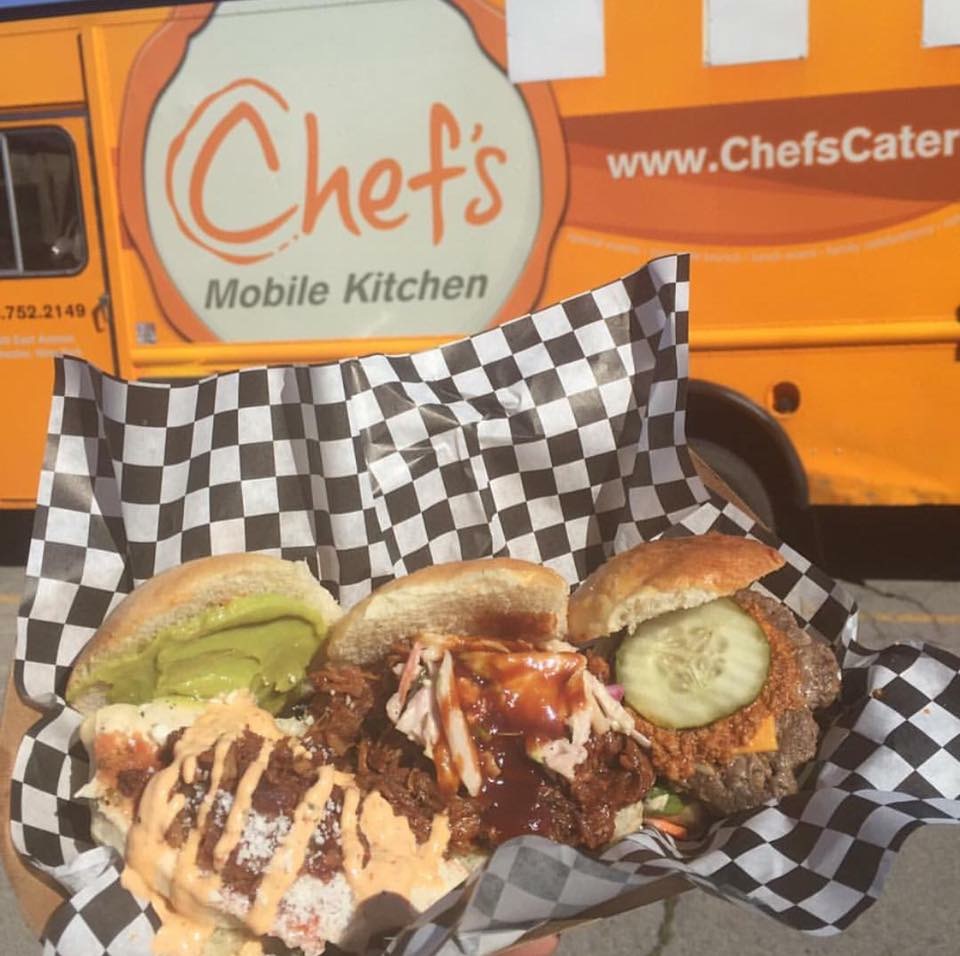 TRIO choice of 3 sliders Food Truck Menu Pre Orders! Chef's Store