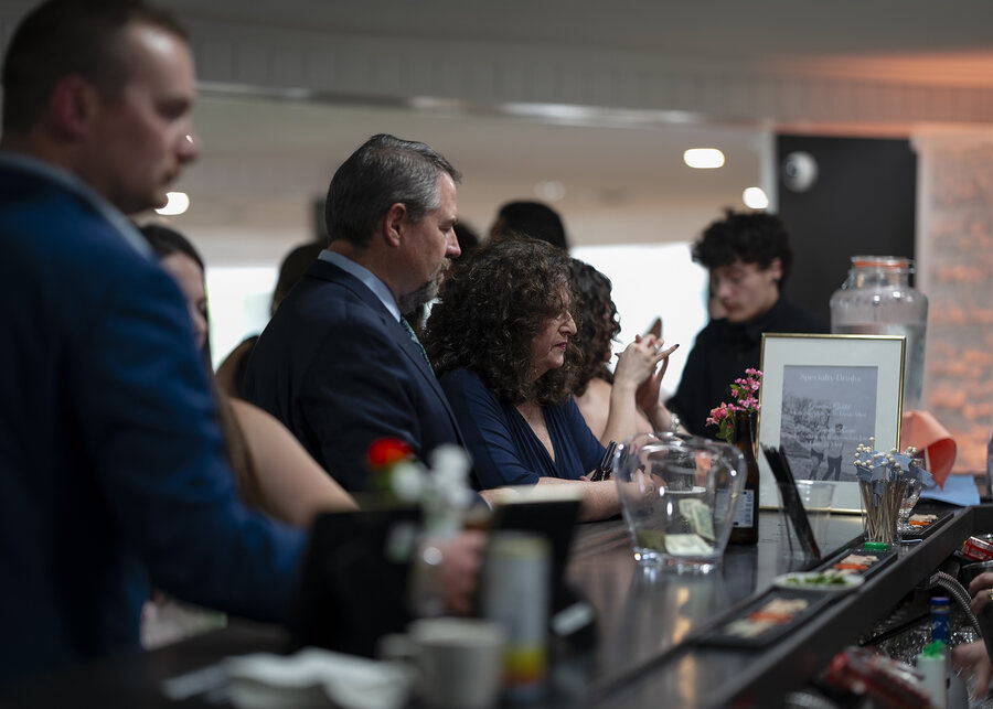 Guests at the bar at Chef's Event Center