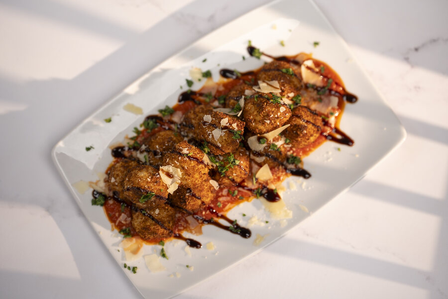 Arancini with balsamic